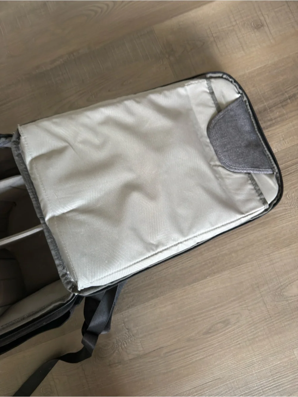 Black Travel Camera Backpack 25L with Flexible Dividers and Quick-Access Pockets